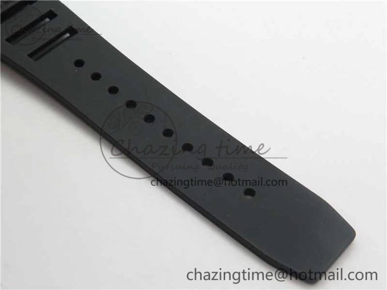 RM001 Tourbillon Sandblasted SS JBF Best Edition Black Dial on Rubber Strap