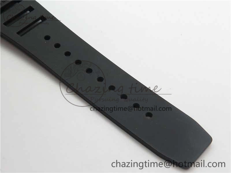 RM001 Tourbillon Sandblasted SS JBF Best Edition Black Dial on Rubber Strap