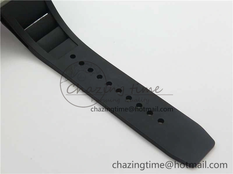 RM001 Tourbillon Sandblasted SS JBF Best Edition Black Dial on Rubber Strap