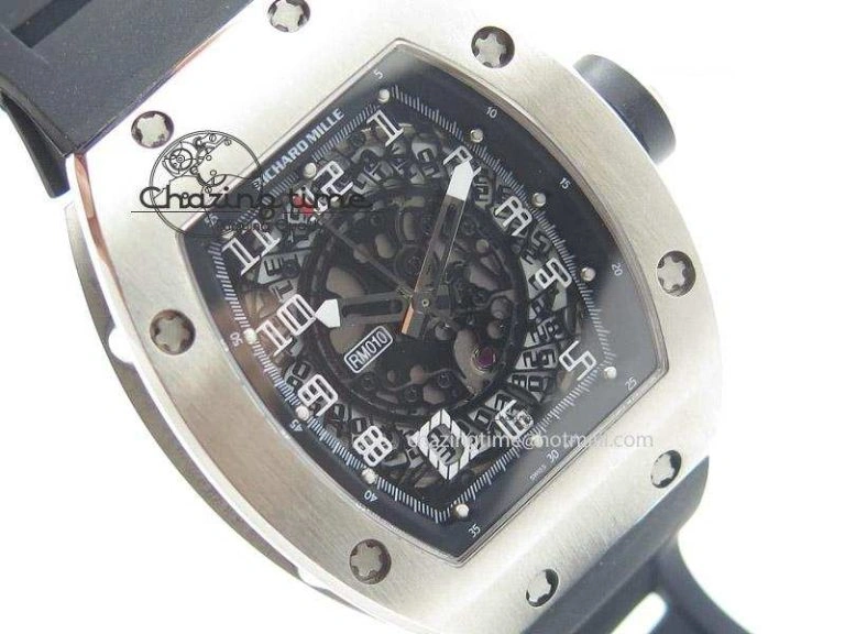 RM005 Philippe Massa SS White Number On Rubber Strap MIYOTA 9015