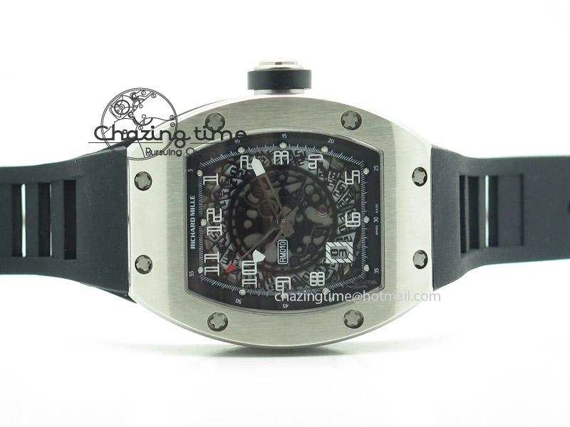 RM005 Philippe Massa SS White Number On Rubber Strap MIYOTA 9015