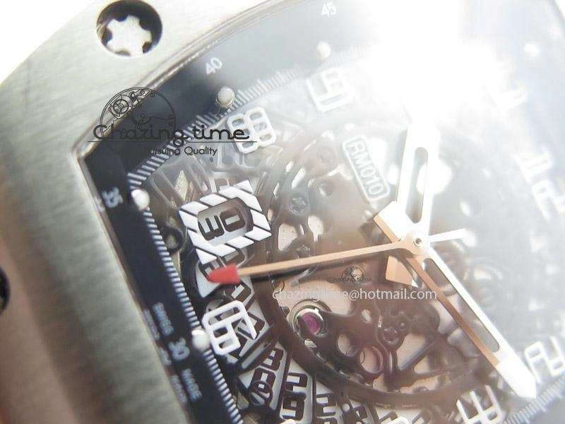 RM005 Philippe Massa SS White Number On Rubber Strap MIYOTA 9015
