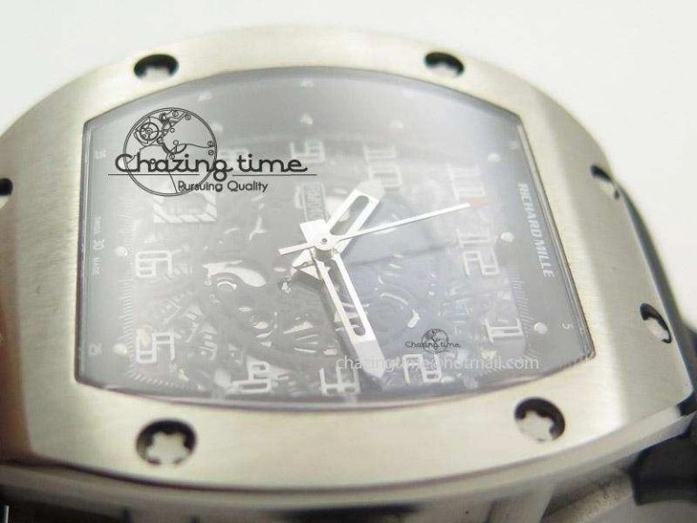 RM005 Philippe Massa SS White Number On Rubber Strap MIYOTA 9015