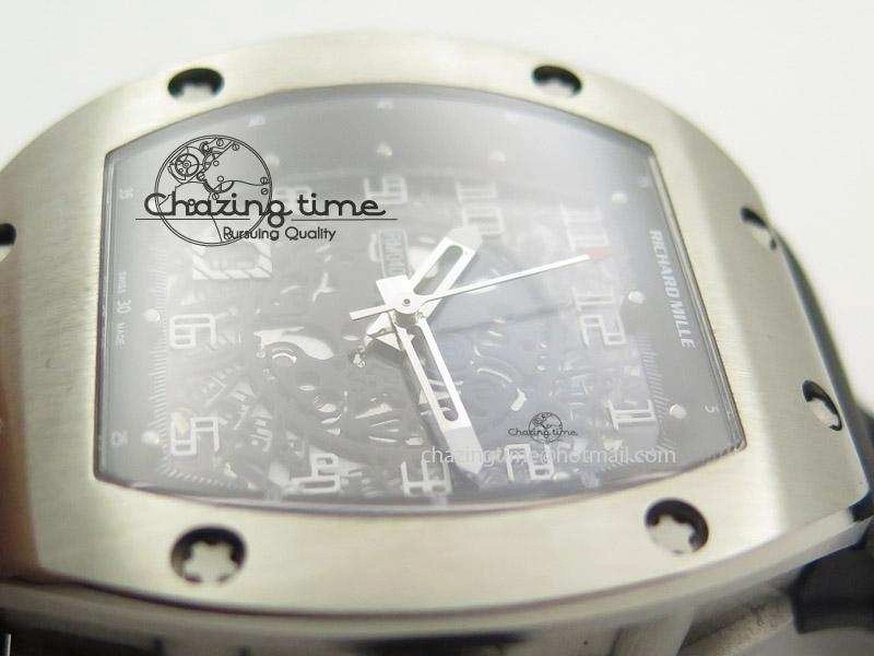 RM005 Philippe Massa SS White Number On Rubber Strap MIYOTA 9015