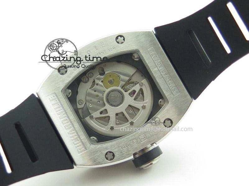 RM005 Philippe Massa SS White Number On Rubber Strap MIYOTA 9015