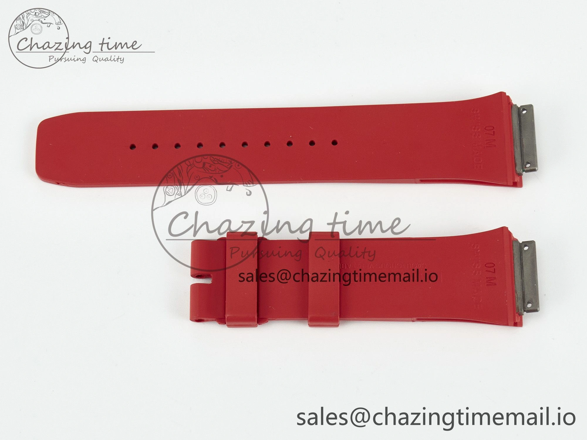 RM007 1:1 Best Edition Red Rubber Strap (Fits the Gen size)