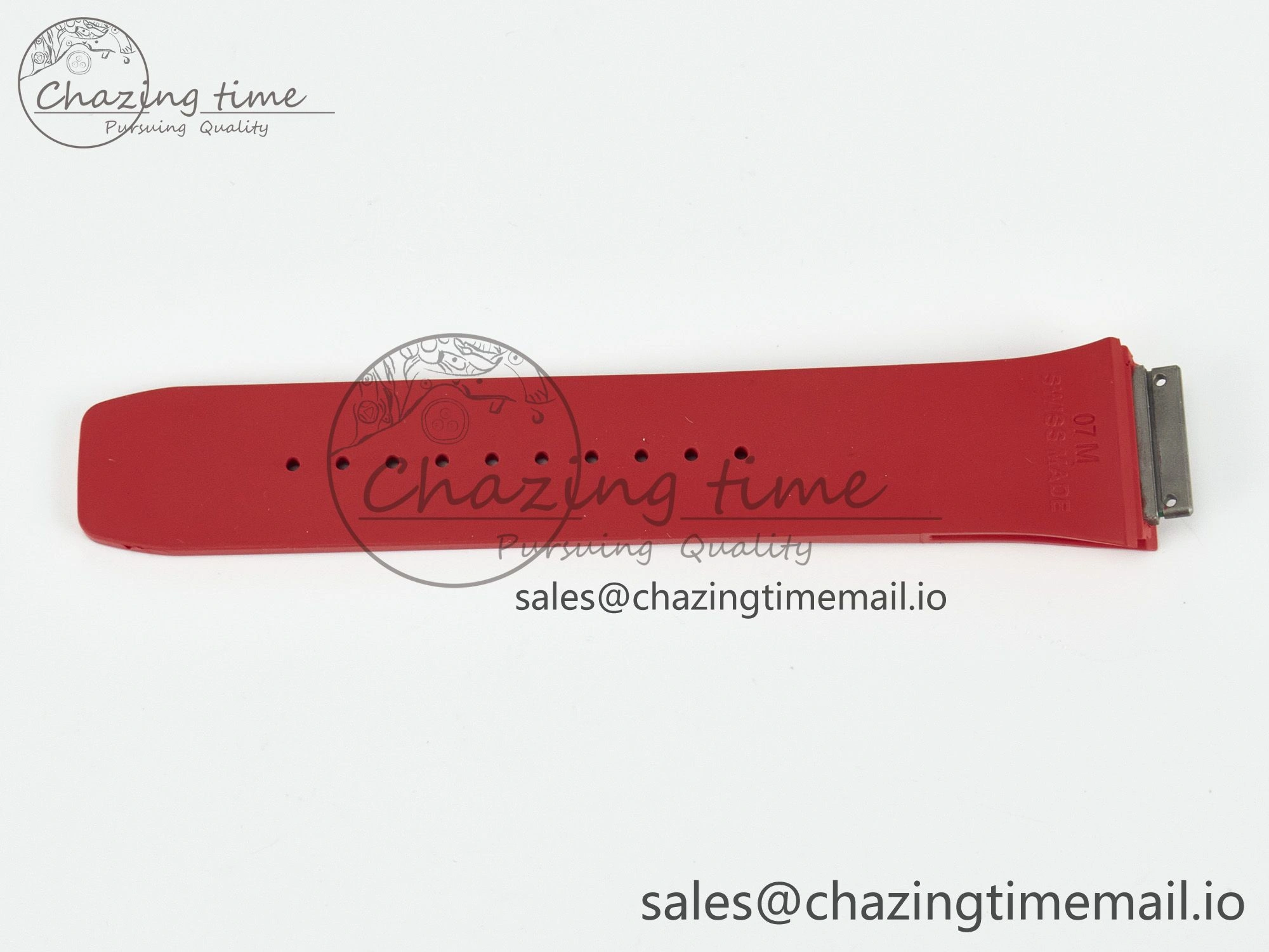 RM007 1:1 Best Edition Red Rubber Strap (Fits the Gen size)