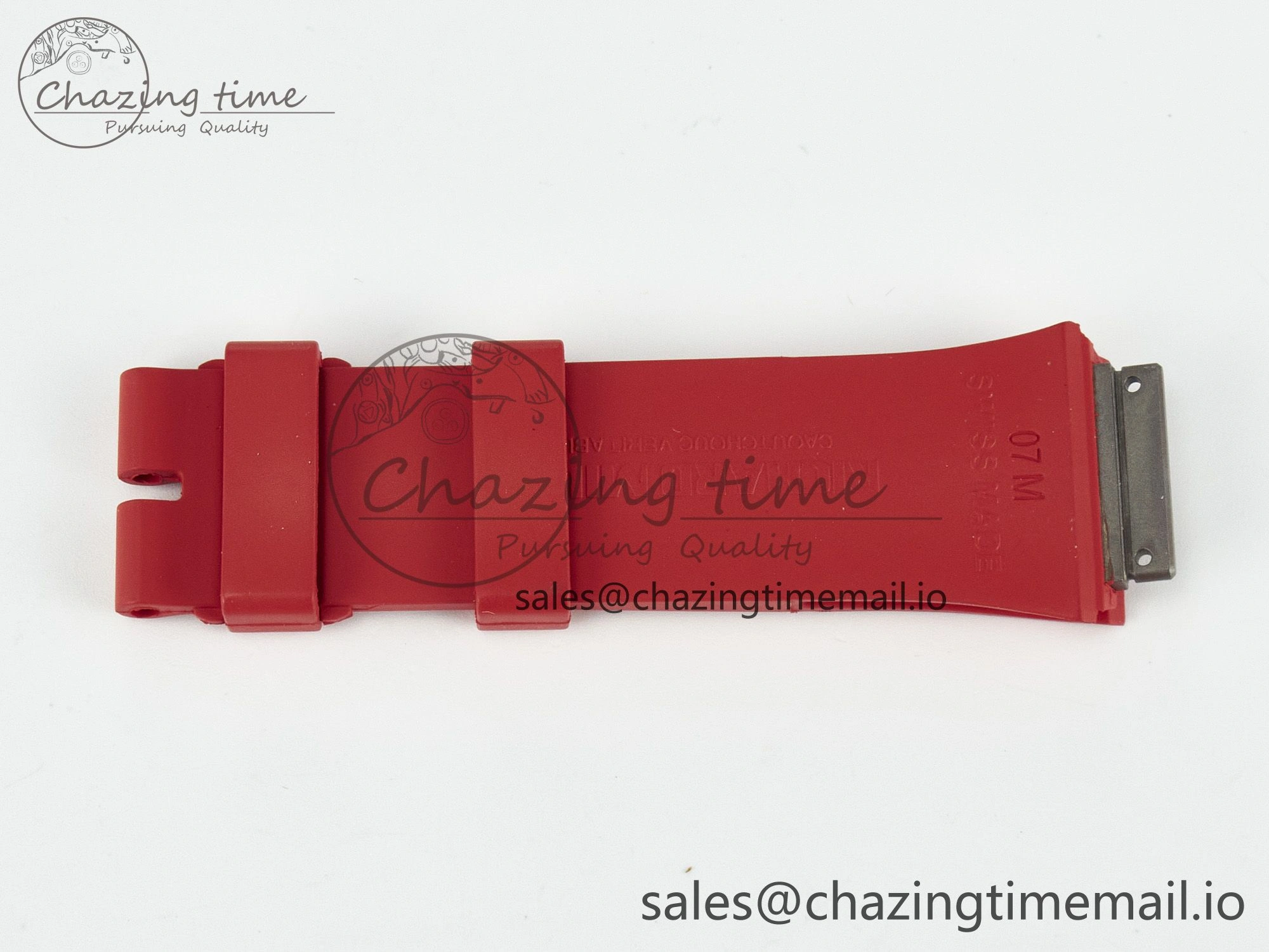 RM007 1:1 Best Edition Red Rubber Strap (Fits the Gen size)