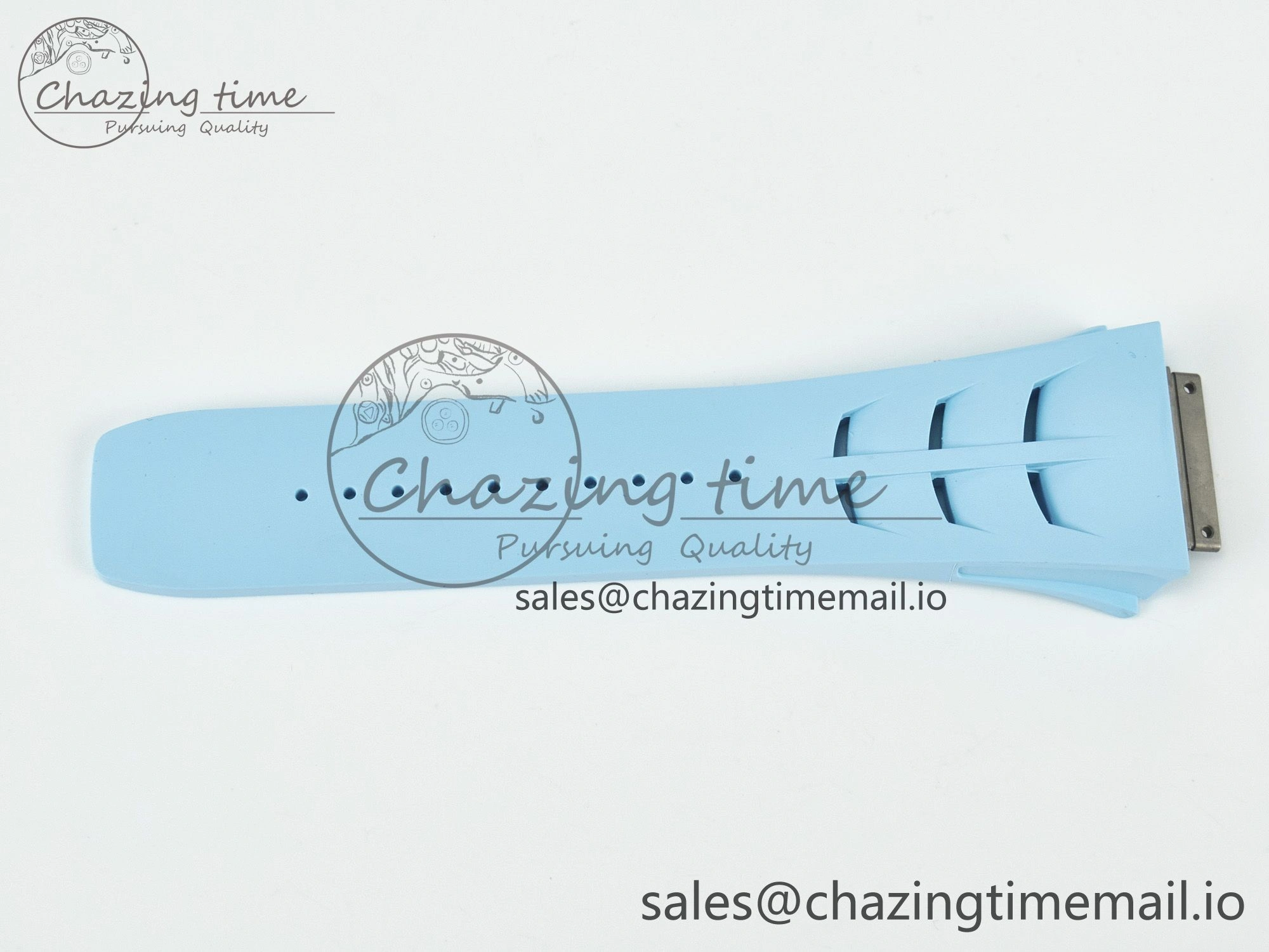 RM011 1:1 Best Edition Black Blue Green Rubber Strap (Fits the Gen size)