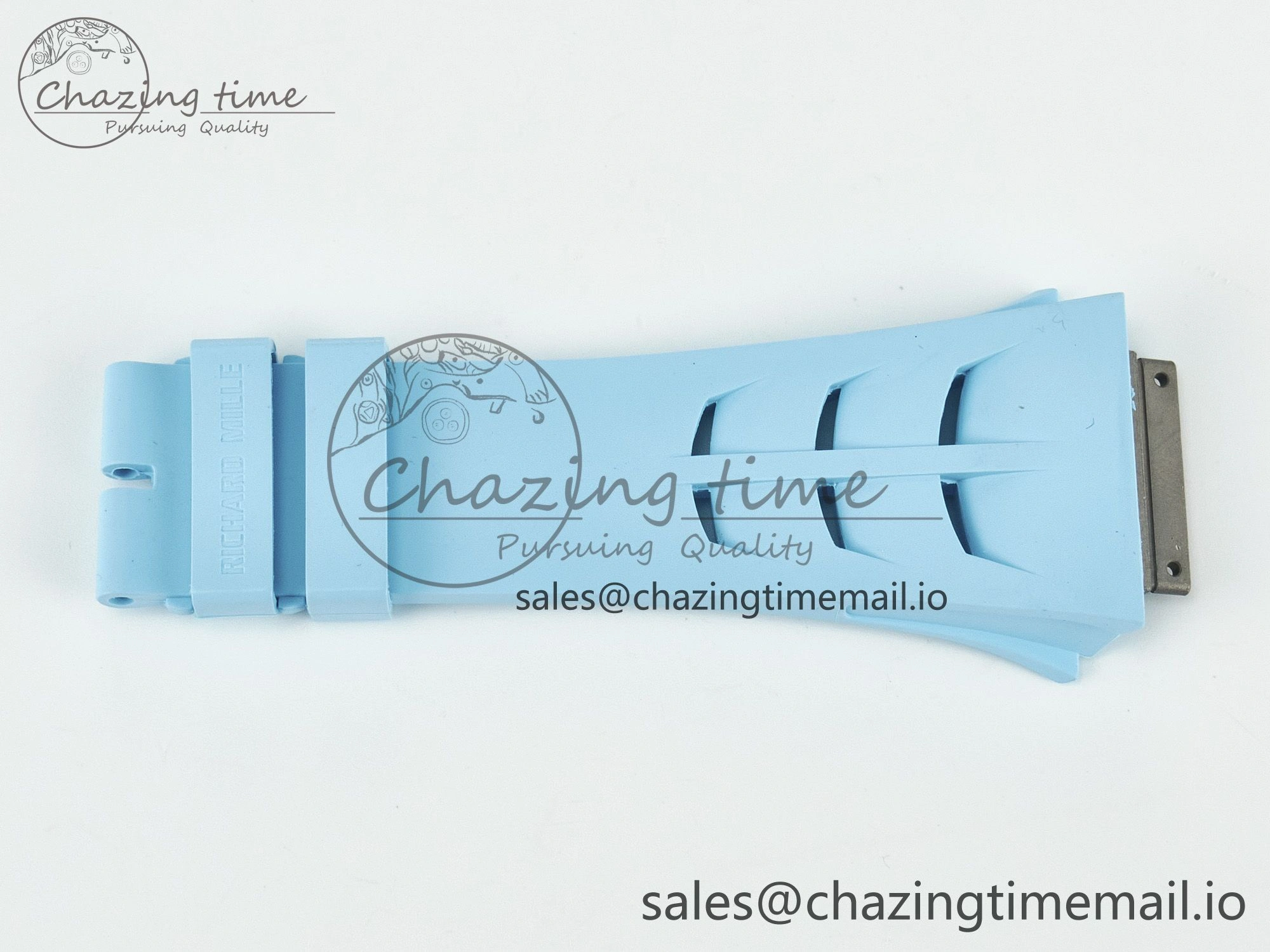 RM011 1:1 Best Edition Black Blue Green Rubber Strap (Fits the Gen size)