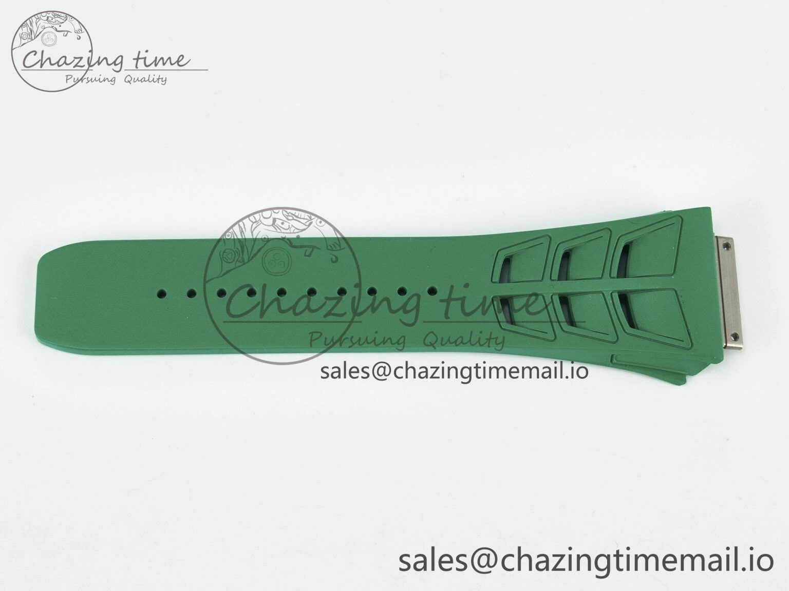 RM011 1:1 Best Edition Black Blue Green Rubber Strap (Fits the Gen size)