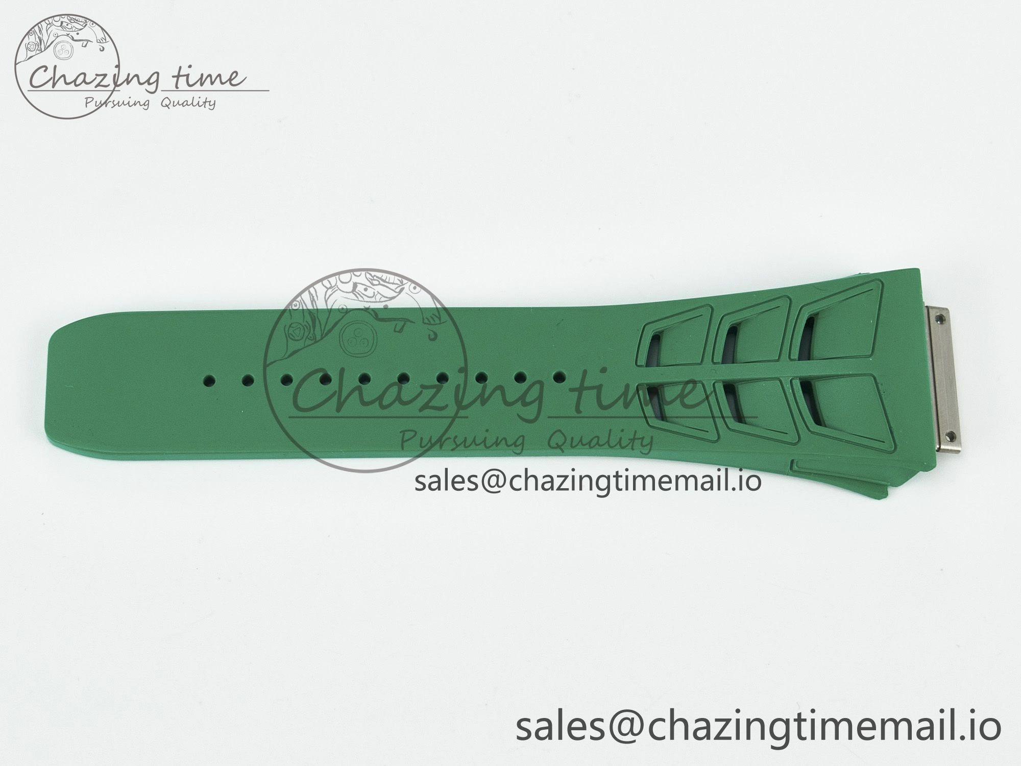 RM011 1:1 Best Edition Black Blue Green Rubber Strap (Fits the Gen size)