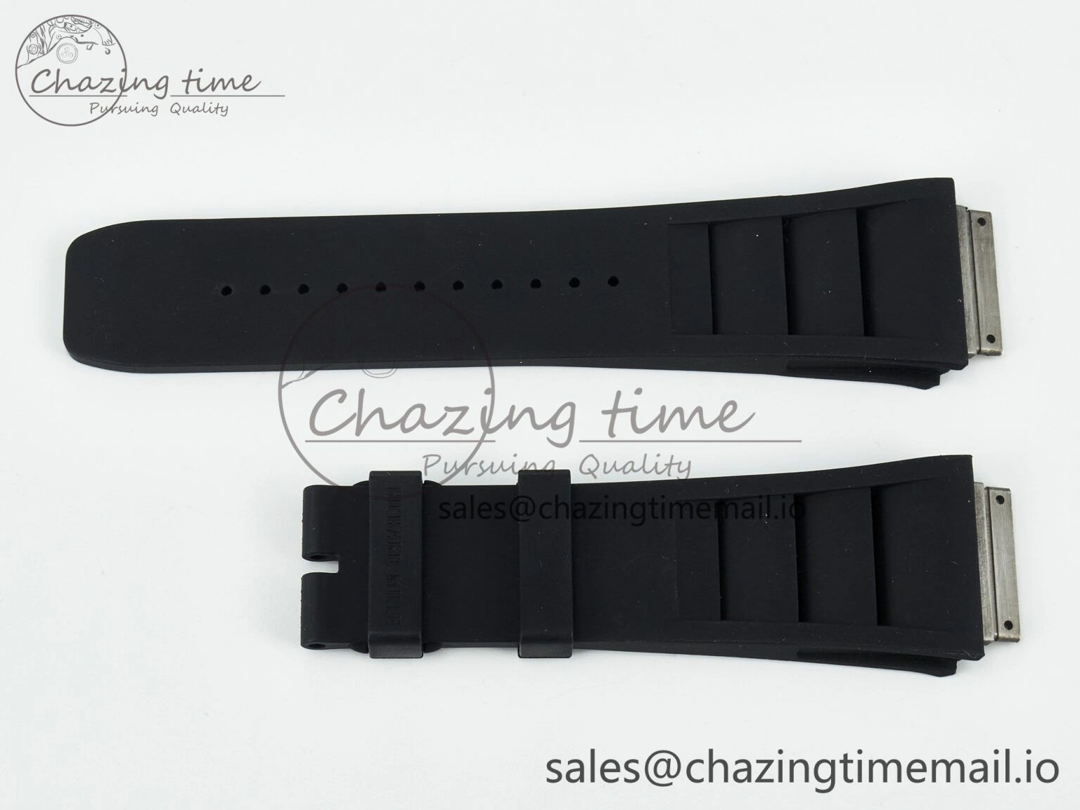 RM011 1:1 Best Edition Black Blue Green Rubber Strap (Fits the Gen size)