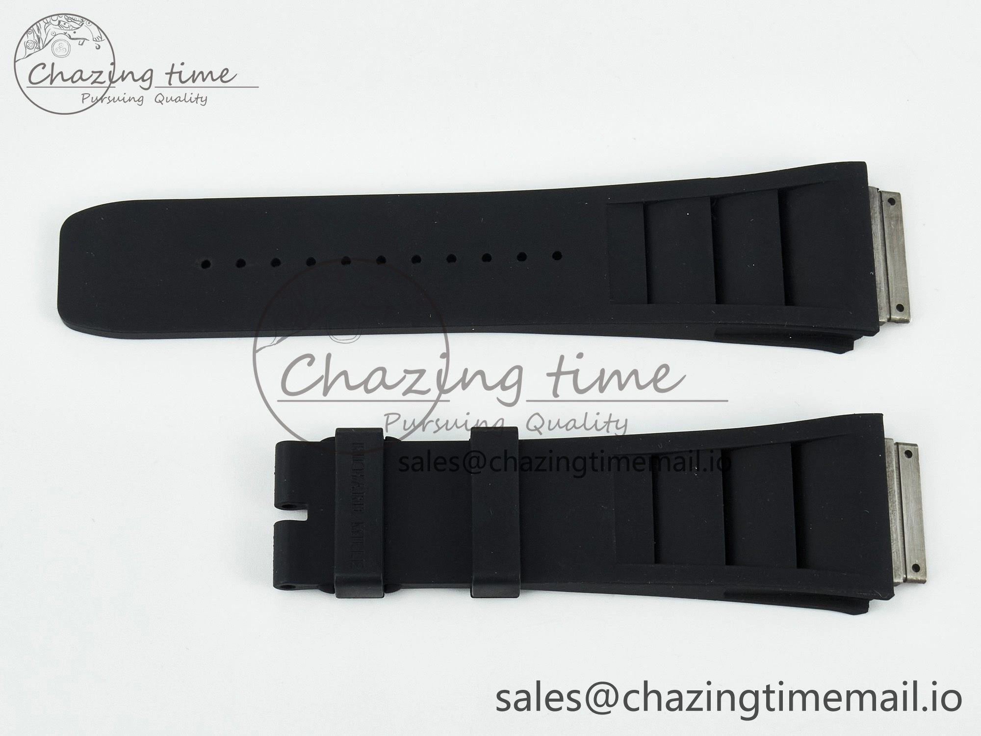 RM011 1:1 Best Edition Black Blue Green Rubber Strap (Fits the Gen size)