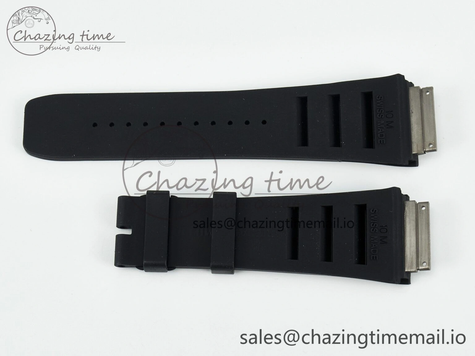 RM011 1:1 Best Edition Black Blue Green Rubber Strap (Fits the Gen size)