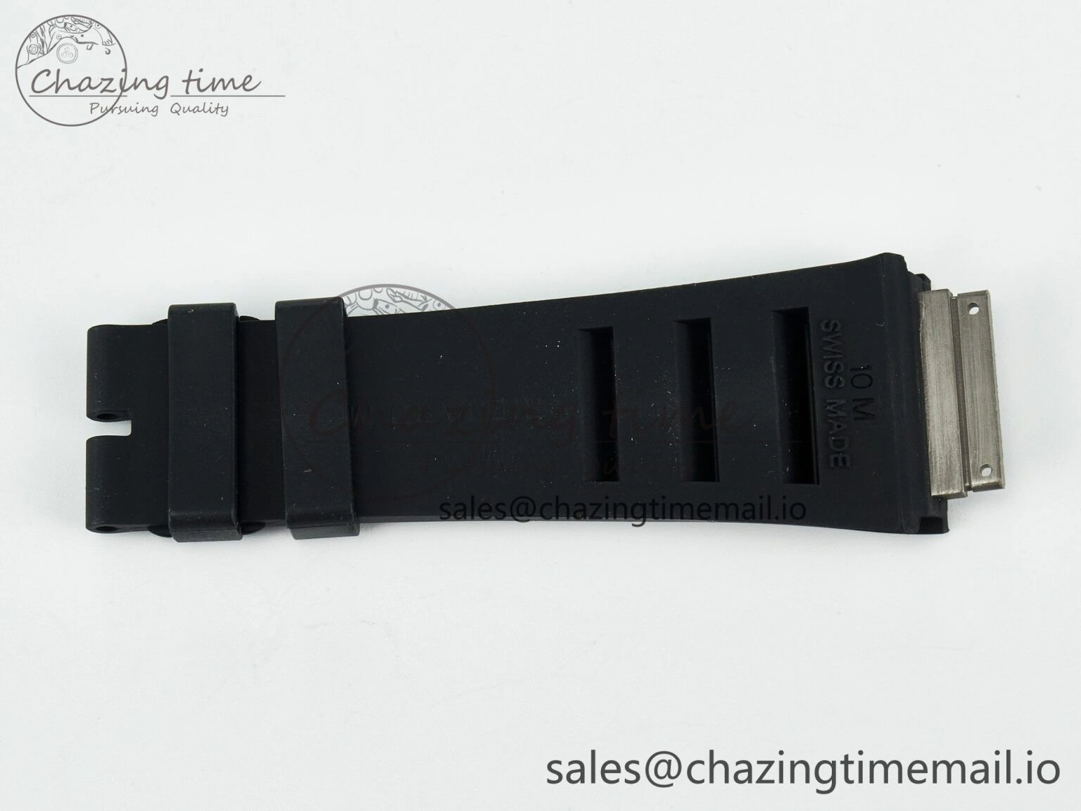 RM011 1:1 Best Edition Black Blue Green Rubber Strap (Fits the Gen size)