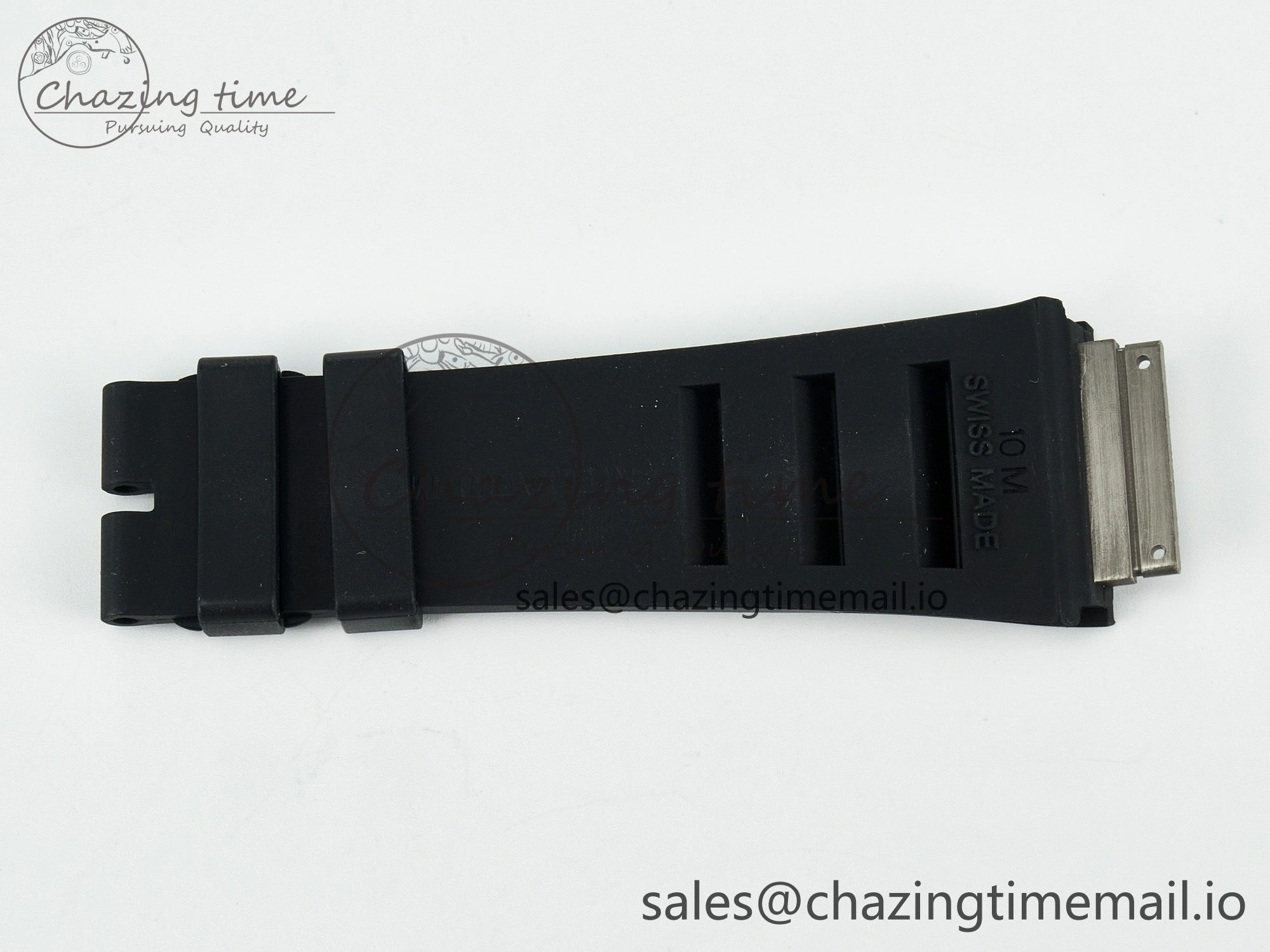 RM011 1:1 Best Edition Black Blue Green Rubber Strap (Fits the Gen size)