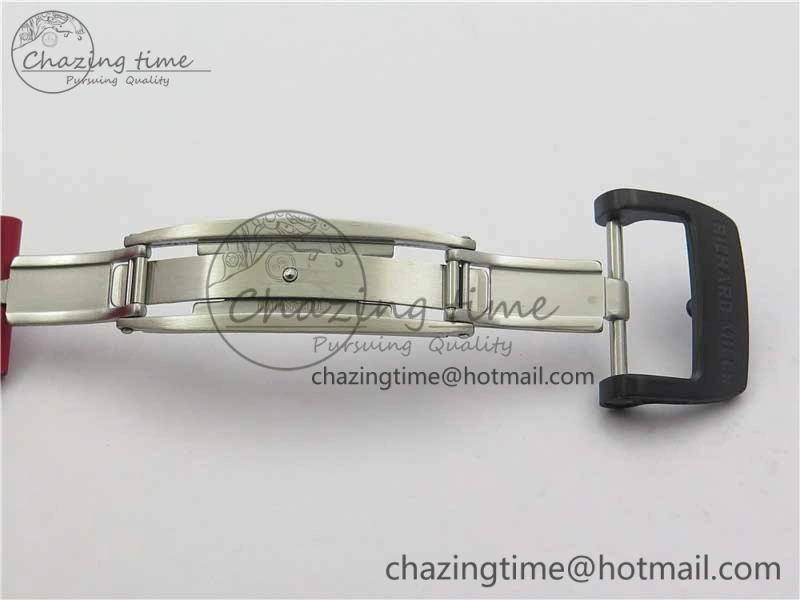 RM011 Carbon Case Carbon Bezel Chronograph KVF 1:1 Best Edition Skeleton Dial Red RG on Red Rubber Strap A7750 V2