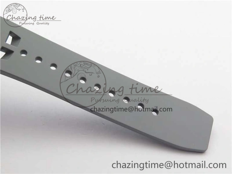 RM011 Carbon Case Chrono KVF 1:1 Best Edition Crystal Skeleton Yellow Dial on Gray Racing Rubber Strap A7750 V2