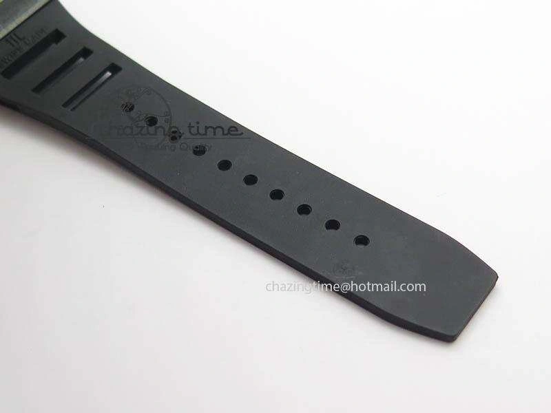 RM011 Felipe Massa Black Ceramic DLC RMF Black Crown On Black Rubber Strap A7750