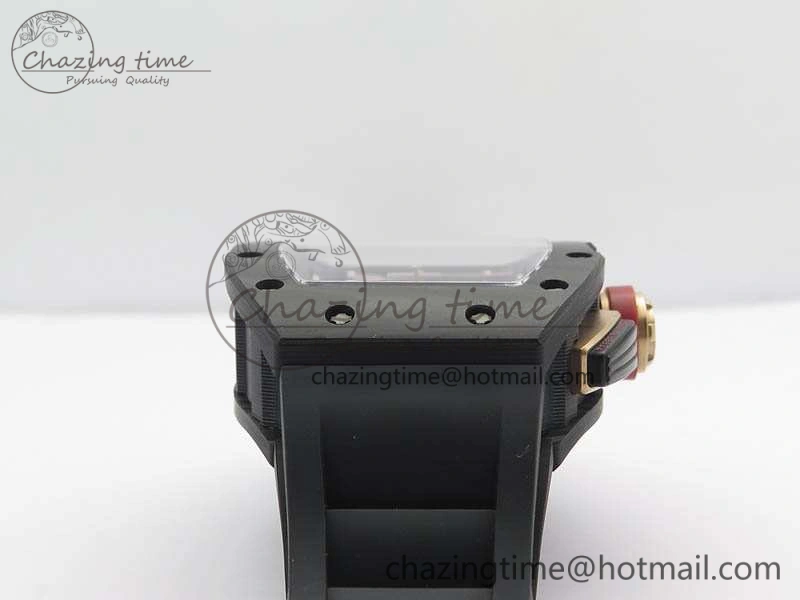RM011 NTPT Lotus F1 Team RG Chrono KVF 1:1 Best Edition Skeleton Dial Red On Rubber Strap A7750