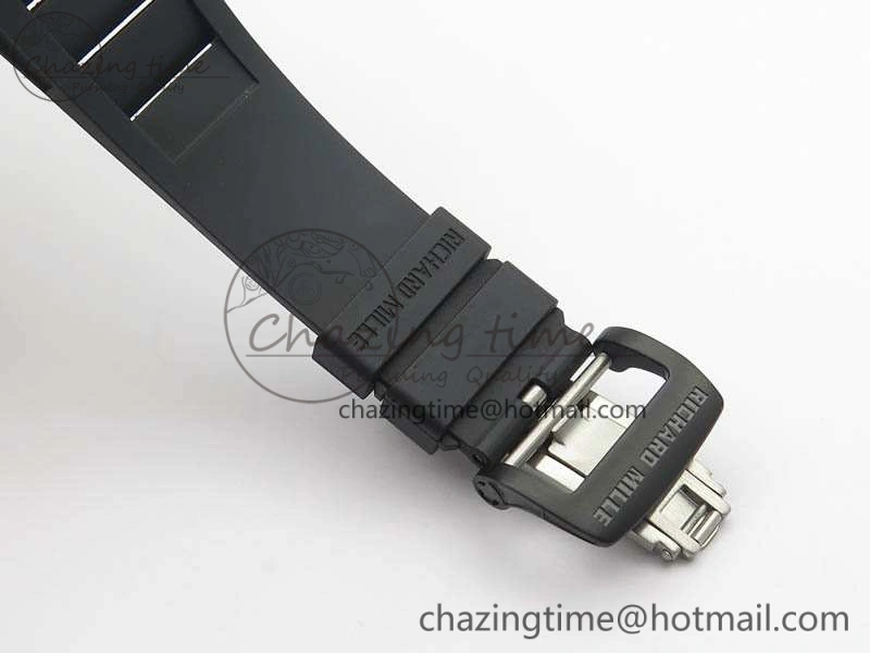 RM011 NTPT Lotus F1 Team RG Chrono KVF 1:1 Best Edition Skeleton Dial Red On Rubber Strap A7750