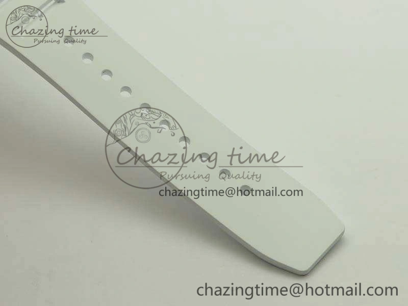 RM011 RG Case Chrono KVF 1:1 Best Edition Black Ceramic Bezel Skeleton Dial On Rubber Strap A7750