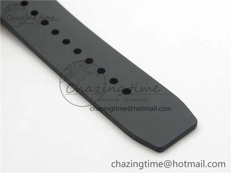RM011 SS Chrono KVF 1:1 Best Edition Diamonds Bezel Crystal Dial Black on Black Rubber Strap A7750 V3