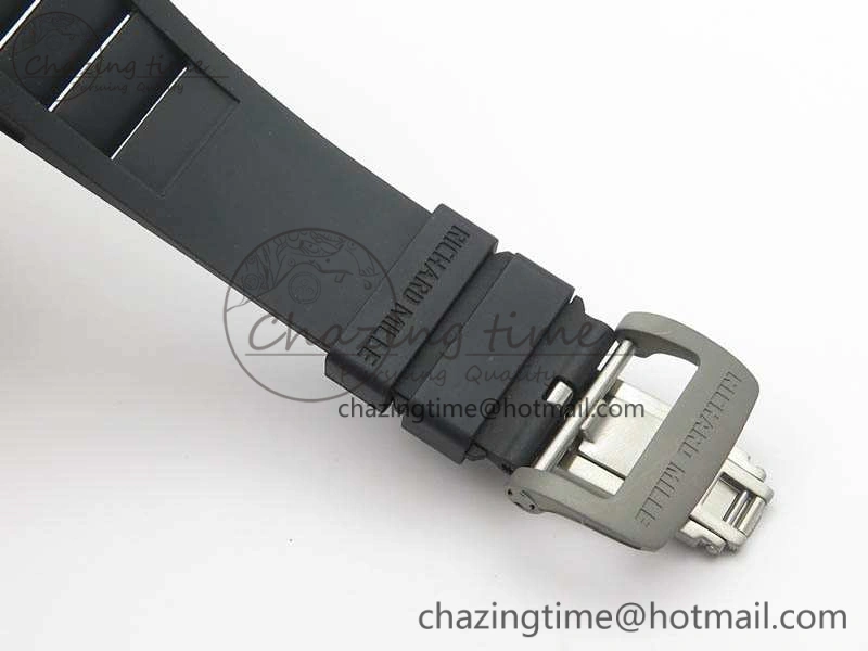 RM011 SS Felipe Massa 10th Anni KVF 1:1 Best Edition Skeleton Dial Blue On Rubber Strap A7750