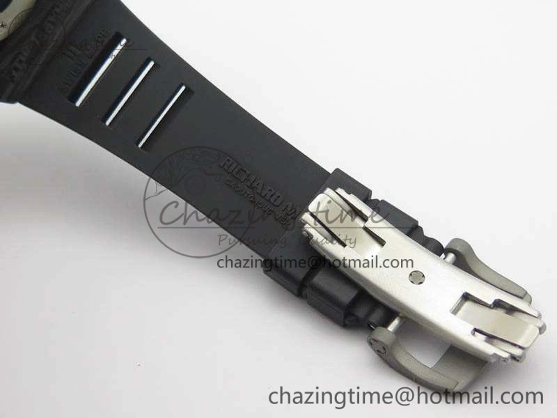 RM011 SS Felipe Massa 10th Anni KVF 1:1 Best Edition Skeleton Dial Blue On Rubber Strap A7750