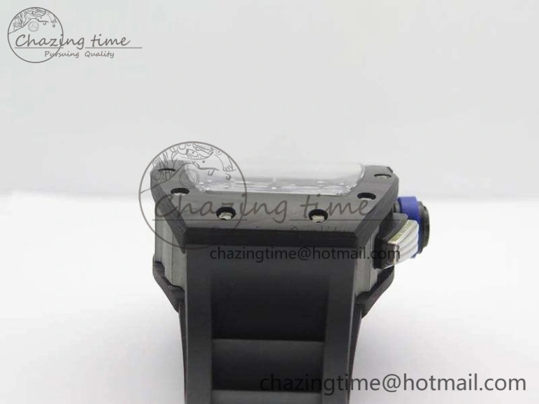 RM011 SS Felipe Massa 10th Anni KVF 1:1 Best Edition Skeleton Dial Blue On Rubber Strap A7750