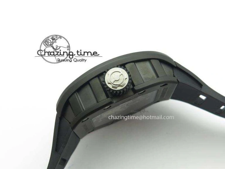 RM022 PVD Skeleton Dial On Black Rubber Strap MIYOTA 9015
