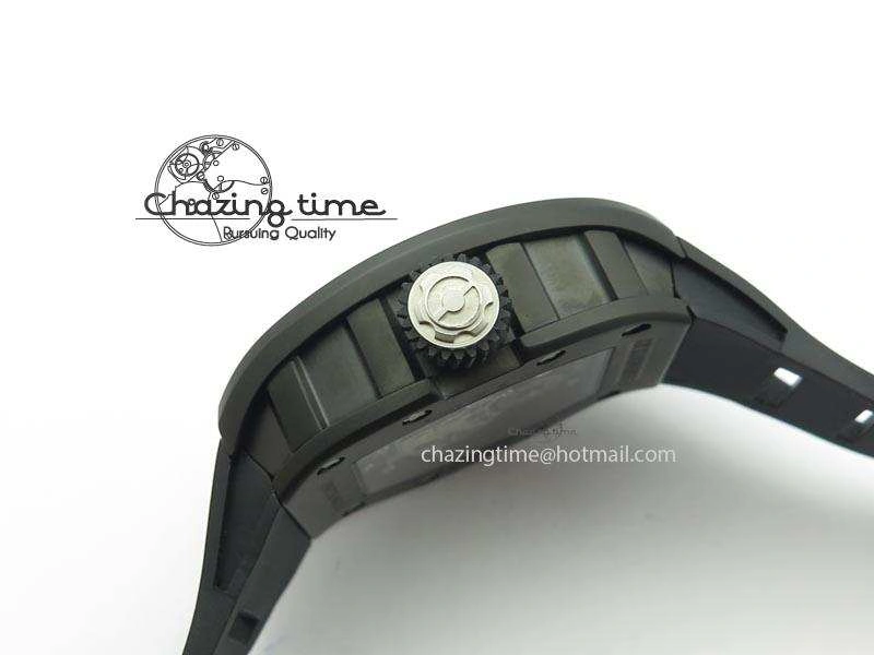 RM022 PVD Skeleton Dial On Black Rubber Strap MIYOTA 9015