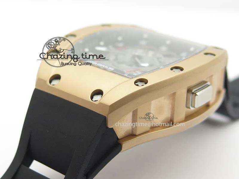 RM022 RG Skeleton Dial On Black Rubber Strap MIYOTA 9015