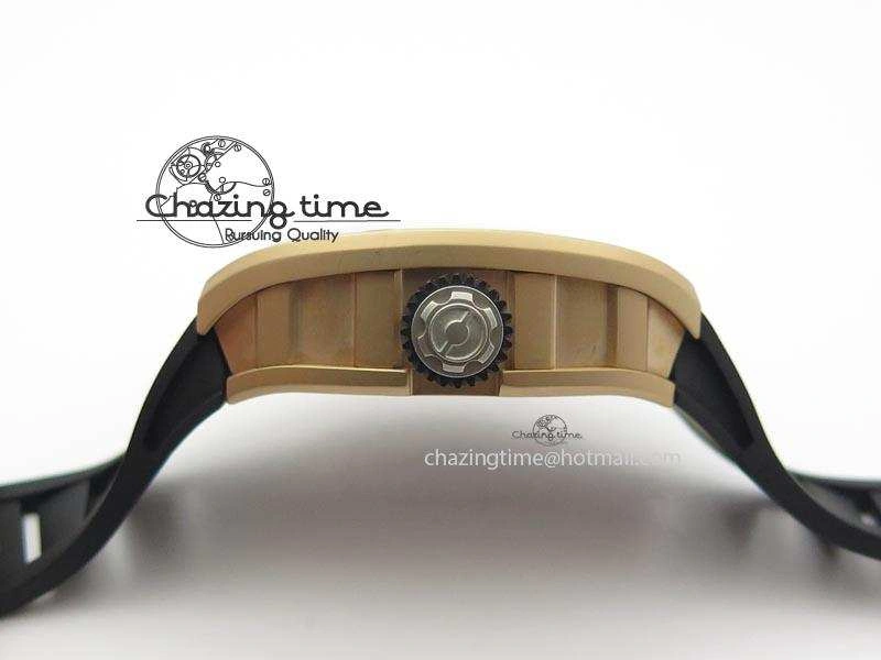 RM022 RG Skeleton Dial On Black Rubber Strap MIYOTA 9015