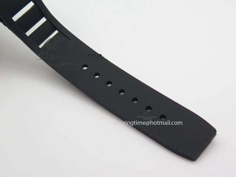 RM022 SS Skeleton Dial On Black Rubber Strap MIYOTA 9015