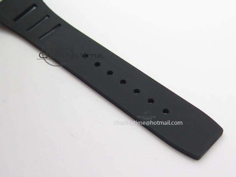 RM022 SS Skeleton Dial On Black Rubber Strap MIYOTA 9015