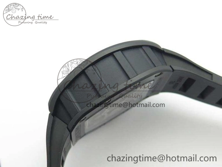 RM023 Ceramic Case KVF Best Edition Eagle Skeleton Dial RG Crown On Rubber Strap MIYOTA8215
