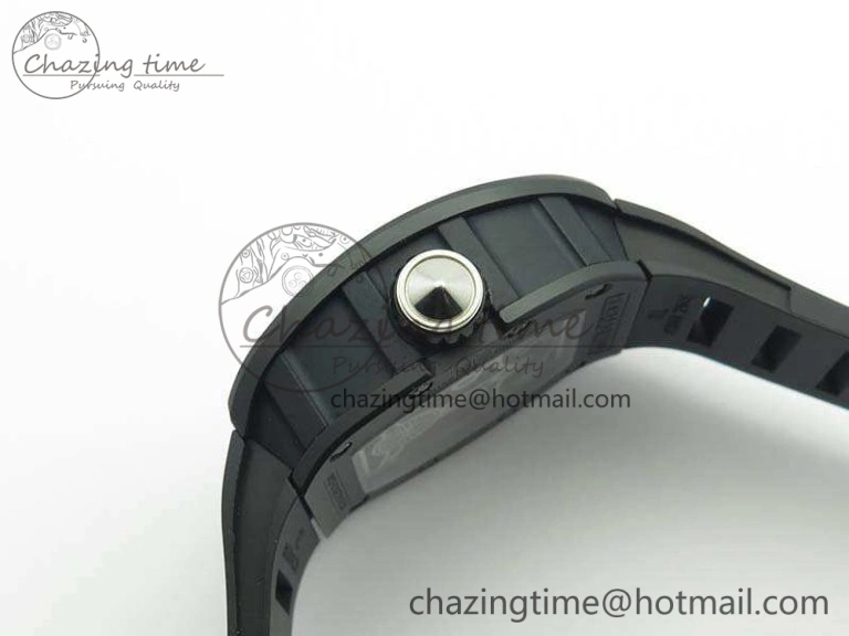 RM023 Ceramic Case KVF Best Edition Eagle Skeleton Dial SS Crown On Rubber Strap MIYOTA8215
