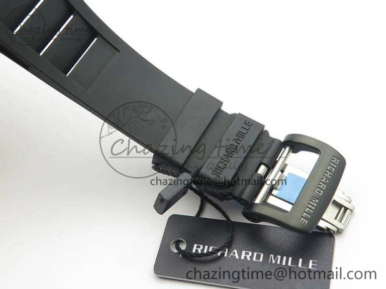 RM023 Ceramic Case KVF Best Edition Eagle Skeleton Dial SS Crown On Rubber Strap MIYOTA8215