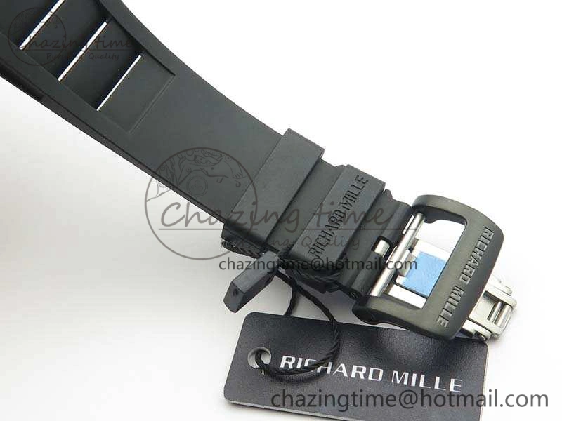 RM023 Ceramic Case KVF Best Edition Eagle Skeleton Dial SS Crown On Rubber Strap MIYOTA8215