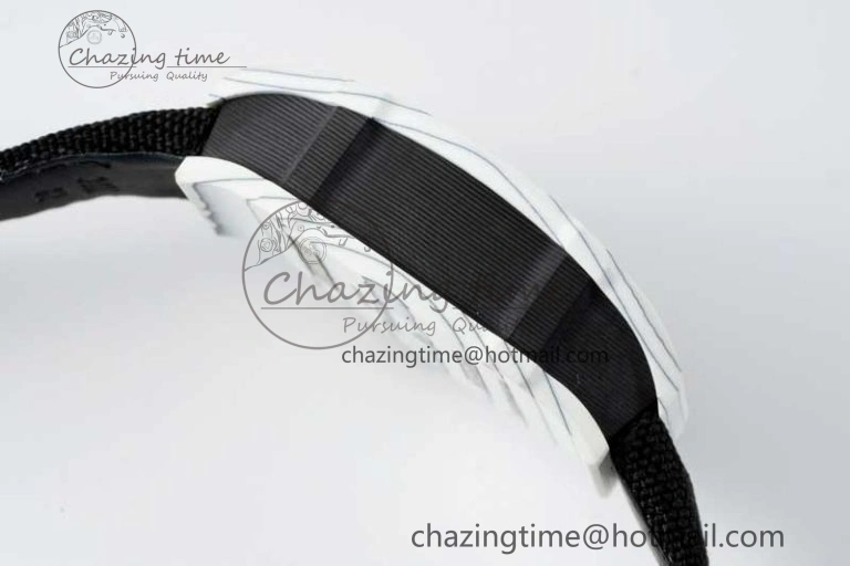 RM027-02 Nadal Real Tourbillon RMF Best Edition White Forge Carbon Black Inner Bezel on Black Nylon Strap