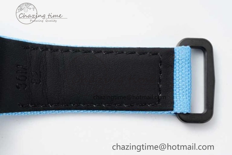 RM027-02 Nadal Real Tourbillon RMF Best Edition White Forge Carbon Black Inner Bezel on Blue Nylon Strap