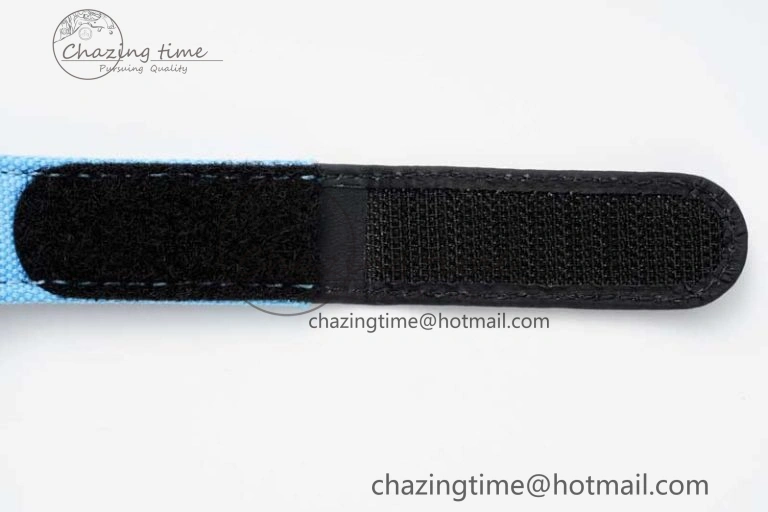 RM027-02 Nadal Real Tourbillon RMF Best Edition White Forge Carbon Black Inner Bezel on Blue Nylon Strap