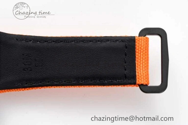 RM027-02 Nadal Real Tourbillon RMF Best Edition White Forge Carbon Black Inner Bezel on Orange Nylon Strap