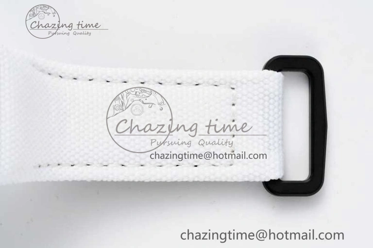RM027-02 Nadal Real Tourbillon RMF Best Edition White Forge Carbon Black Inner Bezel on White Nylon Strap