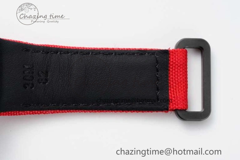 RM027-02 Nadal Real Tourbillon RMF Best Edition White Forge Carbon Red Inner Bezel on Red Nylon Strap