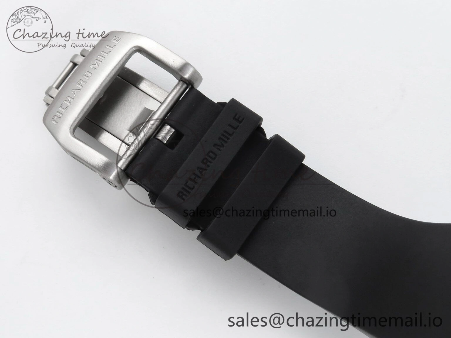 RM027-02 Transparent Tourbillon RMF Best Edition Skeleton Dial on Black Rubber Strap