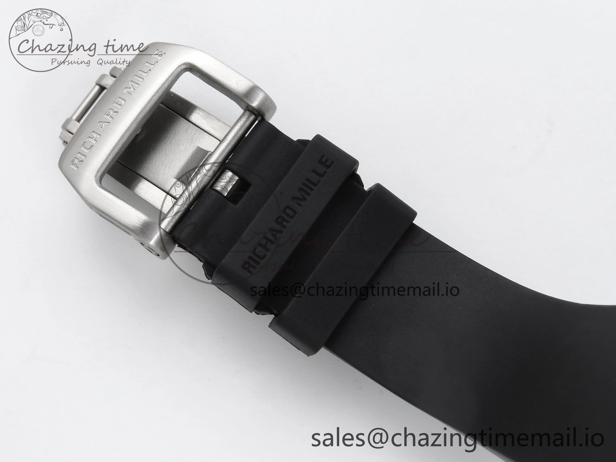 RM027-02 Transparent Tourbillon RMF Best Edition Skeleton Dial on Black Rubber Strap