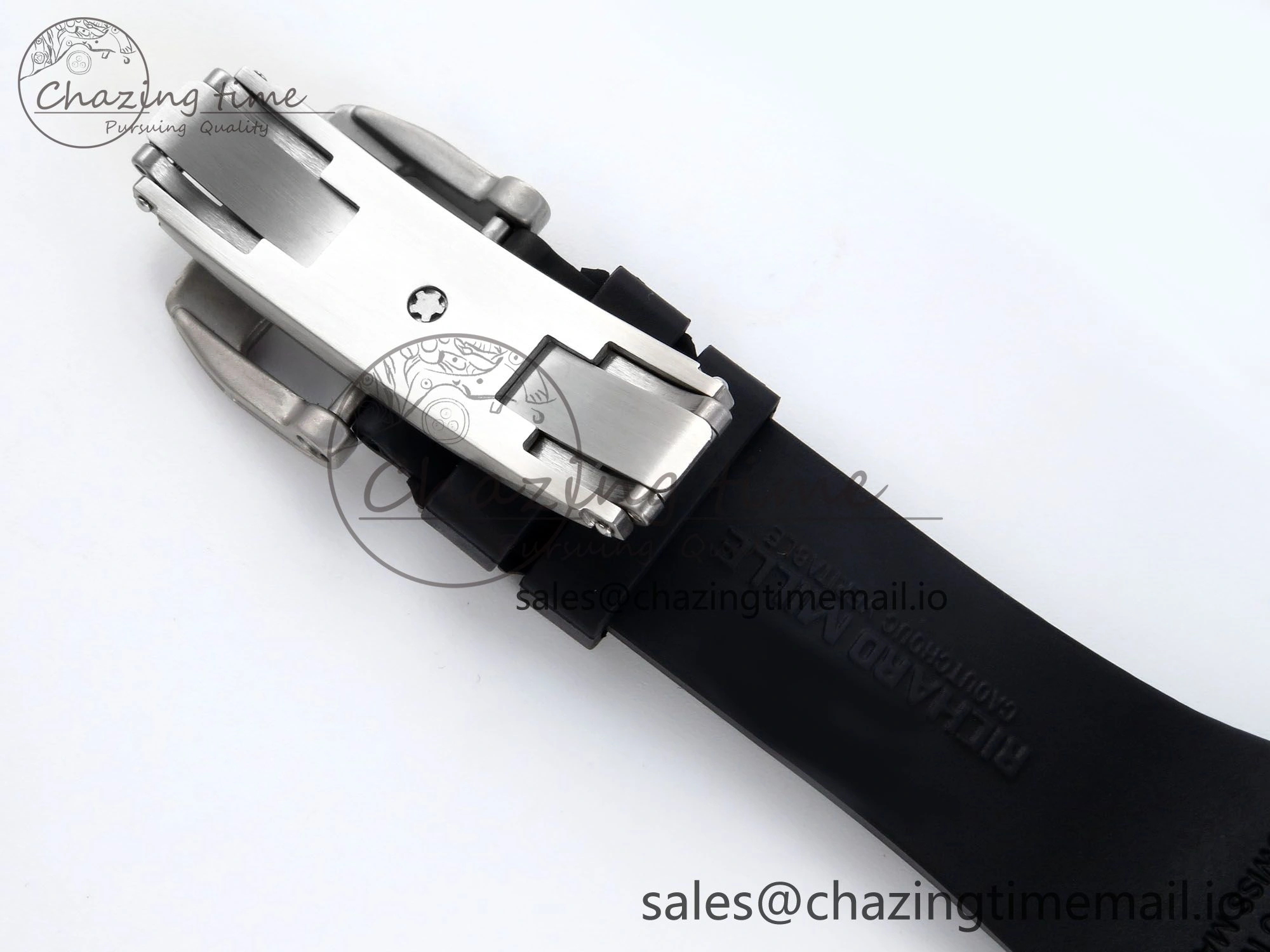 RM027-02 Transparent Tourbillon RMF Best Edition Skeleton Dial on Black Rubber Strap